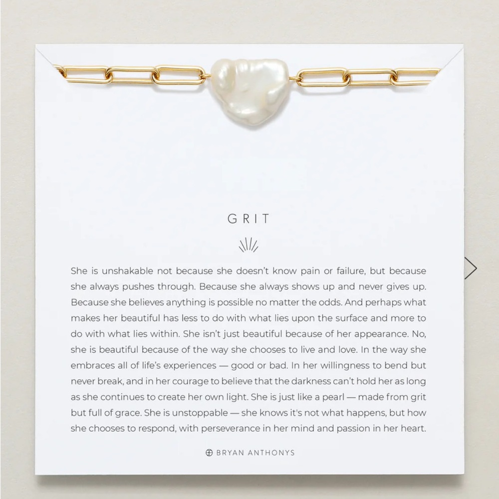 Bryan Anthony White Baroque Pearl Grit Bracelet
